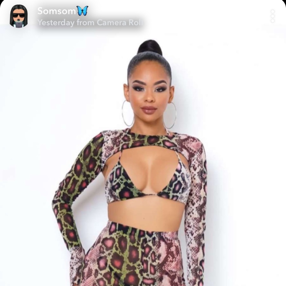 Cute sexy two piece outfit